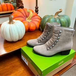 Earth Taupe Suede Lace-Up Women’s Boots - Doral